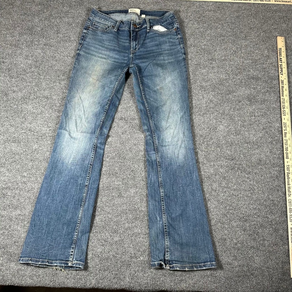 BKE Jeans Womens Size 27 Blue Bootcut Mid Rise Stretch Casual Faded Denim